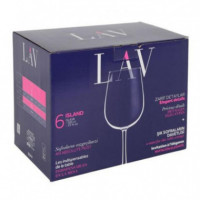 Set 6 Copas de Vino LAV Island Resistencia 585 Ml
