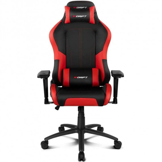Silla Gaming DRIFT DR250 Negra/roja | Acolchada, Reposabrazos Ajustables y 150KG (DR250R)