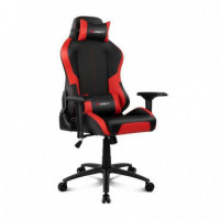 Silla Gaming DRIFT DR250 Negra/roja | Acolchada, Reposabrazos Ajustables y 150KG (DR250R)