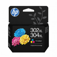 Tinta Hp 302XL/304XL Tricolor 100 Páginas (B7RT8AE)  HEWLETT PACKARD