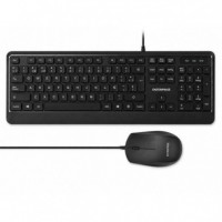 Teclado + Ratón ENTERPRISE Pro KM102 USB Negro Tipo Isla