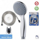 Conjunto de Ducha HBS Olimpo Cromado con Mango Multichorro 150 Cm