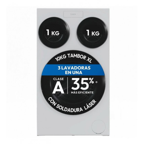 Lavadora CANDY Mqd 410CBL9-37 a - Triple Tambor 14KG, 1400 Rpm