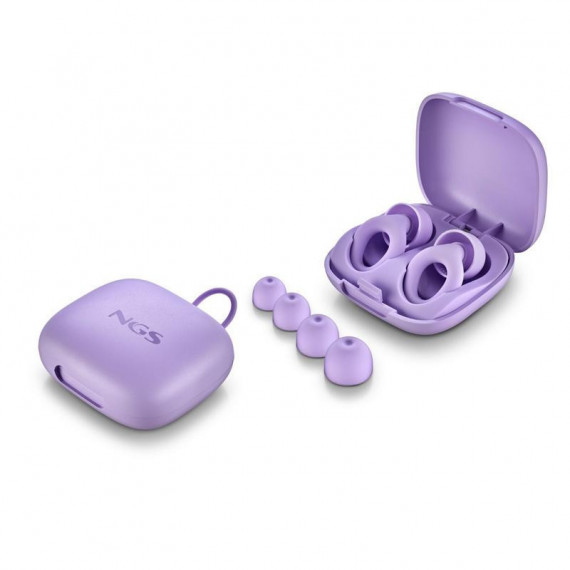 Tapones de Oído NGS Intraurales de Silicona Reutilizables Lila (noonpurple)