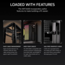 Caja CORSAIR Air 5400 Lx-r Rgb Icue Link ATX Negra (CC-9011320-WW)