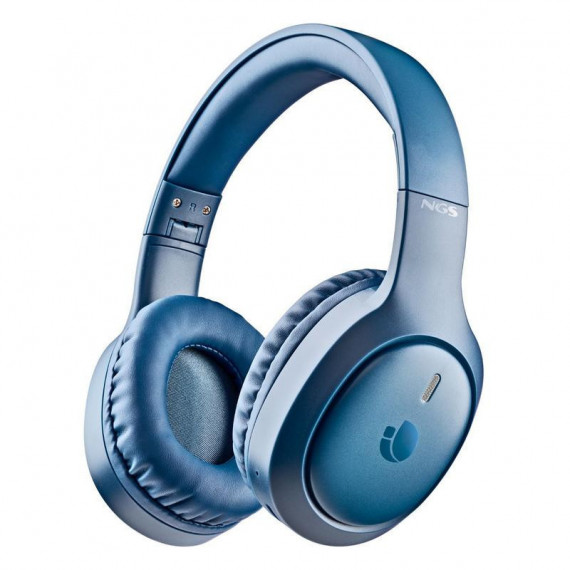 Auriculares NGS Supraurales con Micrófono Integrado Plegables BLUETOOTH Usb-c Azules (articatempestblue)