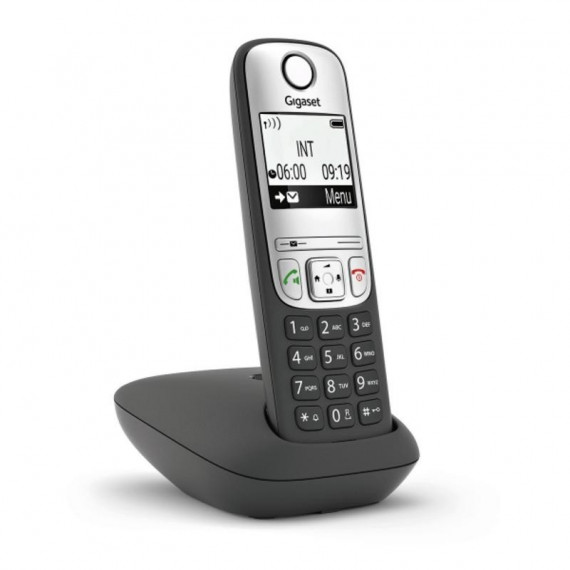 Teléfono Inalámbrico GIGASET A690 Dect Negro con Identificador de Llamadas y Manos Libres (S30852-H2810-D201)