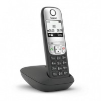 Teléfono Inalámbrico GIGASET A690 Dect Negro con Identificador de Llamadas y Manos Libres (S30852-H2810-D201)