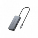 Adaptador CONCEPTRONIC Usb-a a 2XRJ45 Ethernet Lan Gbe Gris (ABBY24G)