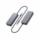 Adaptador CONCEPTRONIC Usb-a a 2XRJ45 Ethernet Lan Gbe Gris (ABBY24G)