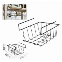 Cesta Colgante de Hostelería Negra de Acero 22X18X13 Cm