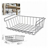 Cesta Colgante para Hostelería Negra 42X28X14 Cm