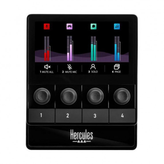 Controlador de Audio HERCULES Stream 100 4 Botones Programables Negro (4780933)