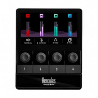 Controlador de Audio HERCULES Stream 100 4 Botones Programables Negro (4780933)