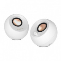 Altavoces CREATIVE Pebble V3 2.0 BLUETOOTH 5.0 Usb-c Blancos (51MF1700AA002)