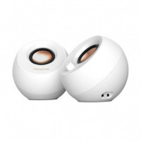 Altavoces CREATIVE Pebble V3 2.0 BLUETOOTH 5.0 Usb-c Blancos (51MF1700AA002)