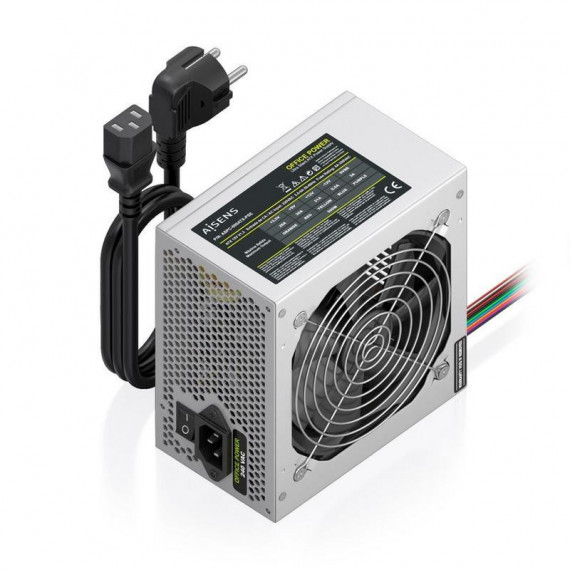 Fuente AISENS ATX 2.0 500W 12CM Plata (ASPC-500ATX-PSE)