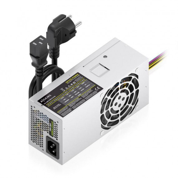 Fuente AISENS Tfx 500W 8CM Plata (ASPC-500TFX-PSE)