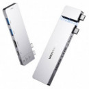 Base de Conexión Usb-c VENTION THZH0 con HDMI 4K, 2X Usb-a, 2X Usb-c, Thunderbolt y Power Delivery