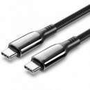 Cable VENTION USB 2.0 Usb-c a Usb-c 100W 5A 2M Negro (ctkbh)