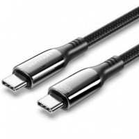 Cable VENTION USB 2.0 Usb-c a Usb-c 100W 5A 2M Negro (ctkbh)