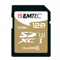 Tarjeta SD Emtec ECMSD128GXC10SP 128 GB Clase 10 95 MB/s Negro