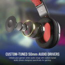 Auriculares Gaming CORSAIR HS35 V2 con Micrófono Jack 3.5MM Negro