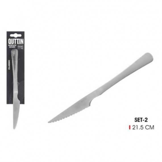 Set de 2 Cuchillos de Carne Classic QUTTIN 21.5 Cm