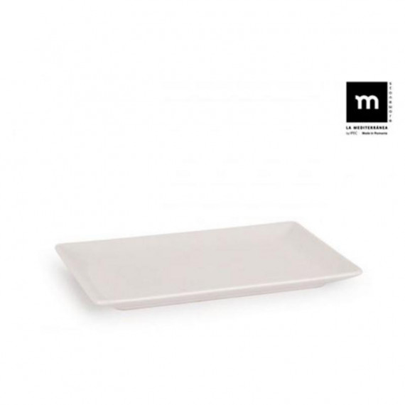 Set de 24 Fuentes Rectangulares LA MEDITERRANEA Ivory Brillo 13X20CM