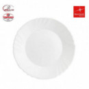 Set de 6 Platos de Postre BORMIOLI Ebro de Vidrio Opal de 20CM