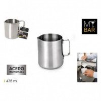 Lechera QUTTIN de Acero Inoxidable para Hostelería 475 Ml