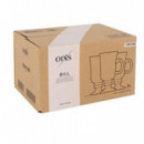 Set de 6 Tazas de Café ONIS Bill en Vidrio 225ML