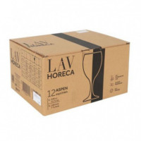 Set de 12 Copas de Agua LAV Horeca Aspen 340 Ml