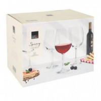 Set de 6 Copas de Vino Spring de 58CL en Vidrio Transparente  ROYAL LEERDAM