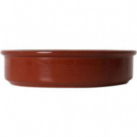 Cazuela de Barro Esmaltado AZOFRA para Vitrocerámica 14CM