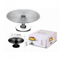 Plato de Vidrio PASABAHCE con Pie para Repostería Ø28 Cm