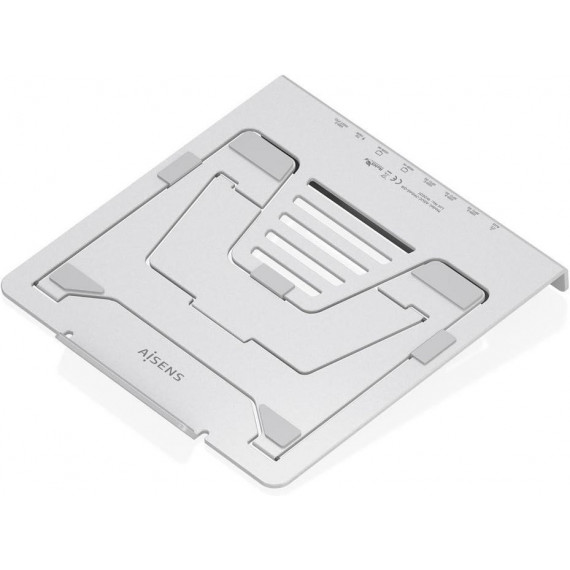 Soporte de Sobremesa Ajustable AISENS Usb-c 7EN1 para Portátil/tablet Gris (ASUC-7P046-GR)