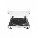 Tocadiscos Audio-technica Automático BLUETOOTH Aluminio/negro (AT-LP60XBTWH)  AUDIO TECHNICA