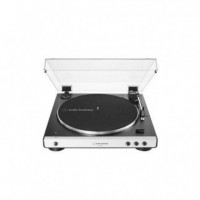 Tocadiscos Audio-technica Automático BLUETOOTH Aluminio/negro (AT-LP60XBTWH)  AUDIO TECHNICA