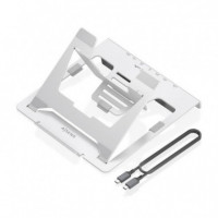 Soporte de Sobremesa AISENS Ajustable para Portátil/tablet Usb-c Docking 7EN1 (ASUC-7P045-GR)