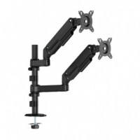 Soporte de Mesa AISENS Eco 17"-32" 2 Brazos 3 Pivotes Inclinable/giratorio/rotatorio Negro (DT32TSR-453)