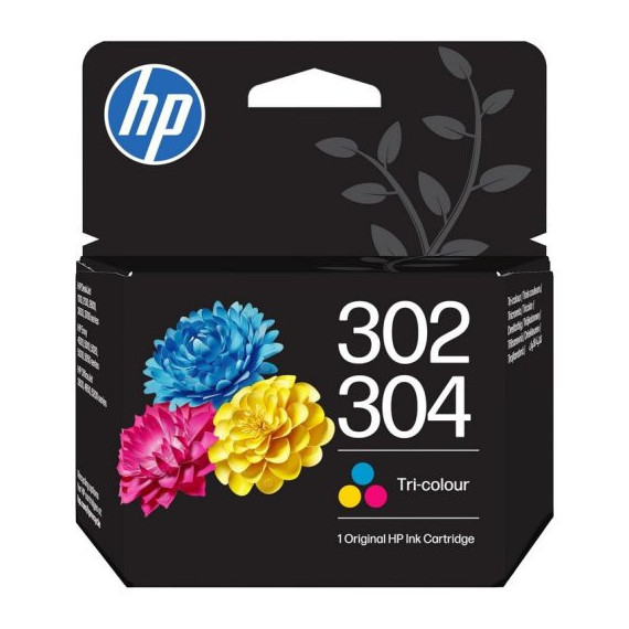 Tinta Hp 302/304 Tricolor 100 Páginas (B7RT6A)  HEWLETT PACKARD