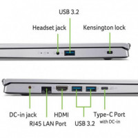 Portátil ACER Aspire Go 15 AG15-42P-R4KN R5-7430U 8GB 512GB Ssd 15.6" W11H Plata