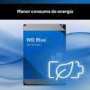 Disco WESTERN DIGITAL Blue 3.5" 4TB SATA3 128MB 5400RPM (WD40EZZX)