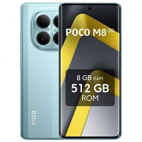Smartphone XIAOMI Poco M8 6.77" 8GB 512GB 5G Verde (MZB0NR5EU)