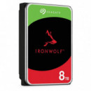 Disco SEAGATE Ironwolf 3.5 Pulgadas 8 Tb SATA3 Nas 256MB 5400RPM 6 Gbit/s (ST8000VN002)