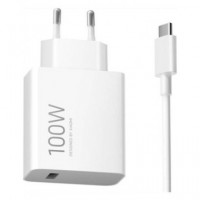XIAOMI Combo Cargador Red Tipo C 100W + Cable USB a Tipo C M/m Blanco MDY-19-ER