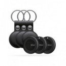 Mili Localizador Pack 3 Uds con Llaveros Miitag Duo para Android y Ios HD-P16 Negro  LALO