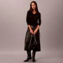 Bolso de Hombro con Herraje con Monograma  CALVIN KLEIN