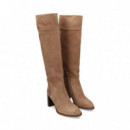 Bota Alta Taupe  UNISA